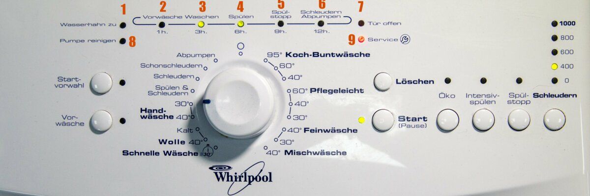 Коды ошибок стиральных машин Whirlpool фото