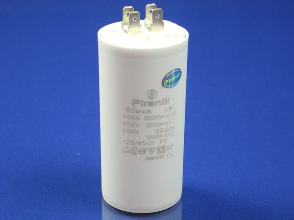 Зображення Пуско-робочий конденсатор у пластику CBB60 на 60 МкФ 60 МкФ-1, зовнішній вигляд та деталі продукту