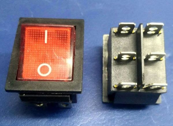 Изображение Кнопка сетевая для масляного обогревателя KSD2 6 контактов SWT-004 SWT-004, внешний вид и детали продукта