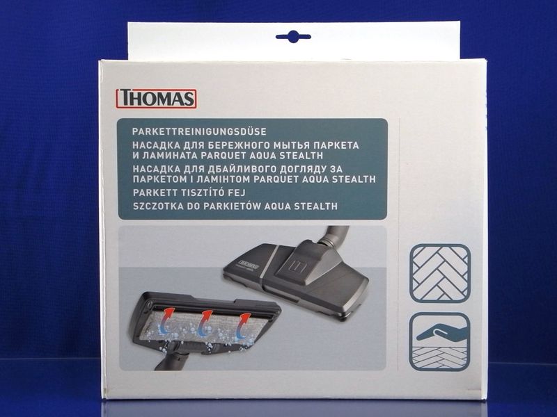 Зображення Насадка Aqua-Stealth для вологого прибирання ламінату та паркету для пилососа THOMAS (787247) 787247, зовнішній вигляд та деталі продукту