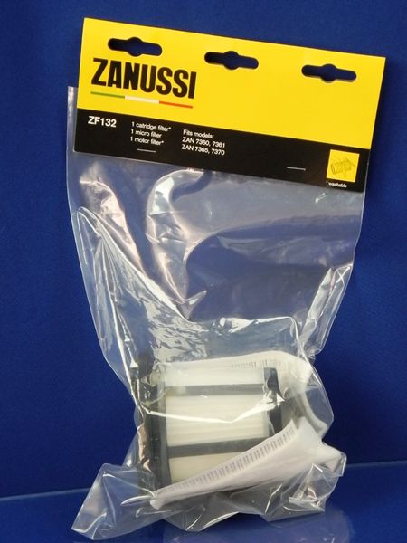 Зображення Набір фільтрів ZF132 для пилососа Electrolux/Zanussi (9002565555) 9002565555, зовнішній вигляд та деталі продукту