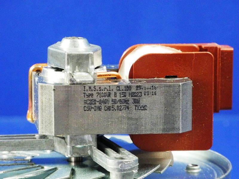 Зображення Вентилятор обдування духовки універсальний, висота вала H=28 мм. обдув, зовнішній вигляд та деталі продукту