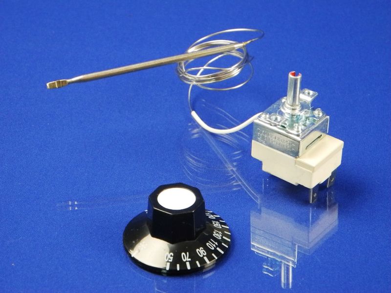Зображення Термостат капілярний з ручкою FSTB 250 °C балон 100 мм FSTB  250 °, зовнішній вигляд та деталі продукту