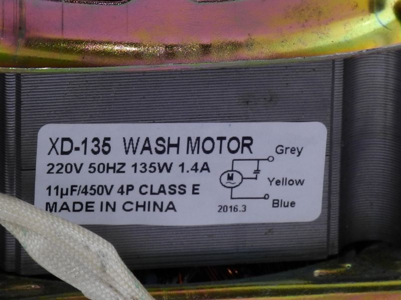 Зображення Двигун (мотор) для пральної машини Saturn XD-135 WASH MOTOR XD-135ST1-0042, зовнішній вигляд та деталі продукту