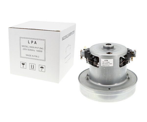 Изображение Двигатель (мотор) для пылесоса 1400w LPA (HWX-PH7) (H-115 mm, D-130 mm) HWX-PH7, внешний вид и детали продукта