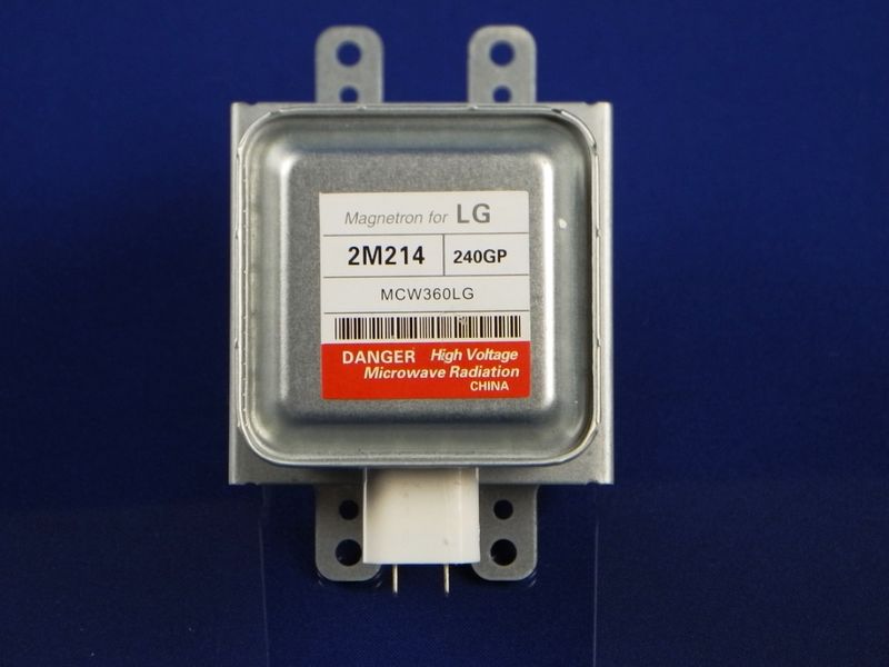 Зображення Магнетрон СВЧ LG 2M214 240GP (Кріплення на 4 планки, вихід у бік планки) (6324W1A003D) 6324W1A003D, зовнішній вигляд та деталі продукту