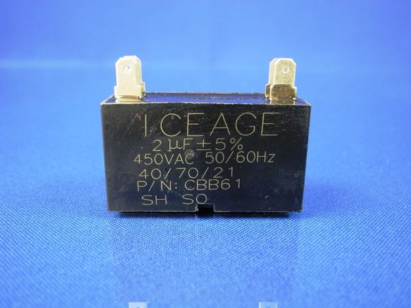 Изображение Пуско-робочий конденсатор 2 мкФ для кондицианера (CBB61) 2CBB61, внешний вид и детали продукта