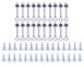 Зображення Комплект кріплення для нерозбірного бака після пайки, Electrolux 01.2014 30+20 шт. т100057303, зовнішній вигляд та деталі продукту