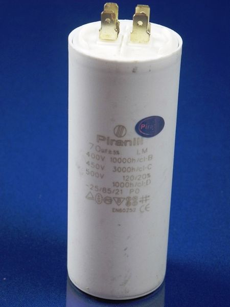 Зображення Пуско-робочий конденсатор у пластику CBB60 на 70 МкФ 70 МкФ-1, зовнішній вигляд та деталі продукту