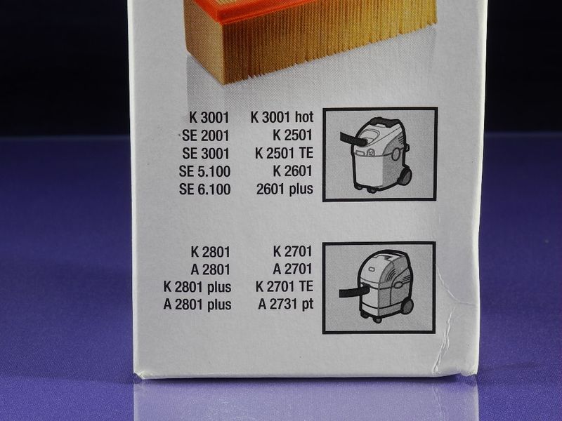 Изображение Фильтр плоский складчатый для пылесосов KARCHER ECO (6.414-498.0) 6.414-498.0, внешний вид и детали продукта
