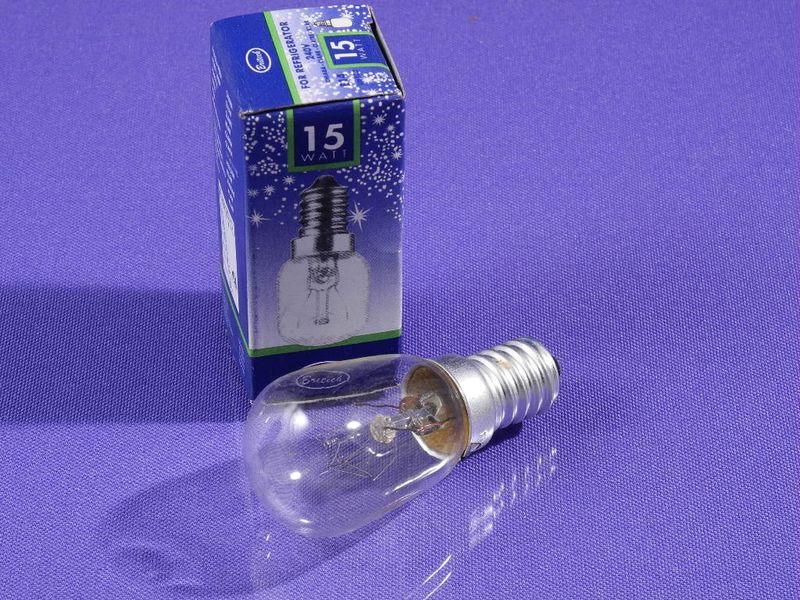 Зображення Лампочка для холодильника 15W E14 220V 26*73 мм лампа, зовнішній вигляд та деталі продукту