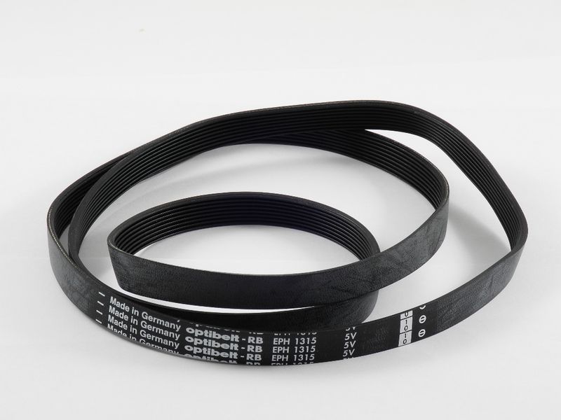 Изображение Ремень для стиральных машин (черный) 1315 H8 1315 H8 черный, внешний вид и детали продукта