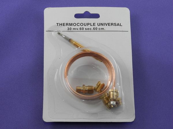 Изображение Термопара (газ-контроль) универсальная 600 мм (под гайку) 00000007800, внешний вид и детали продукта