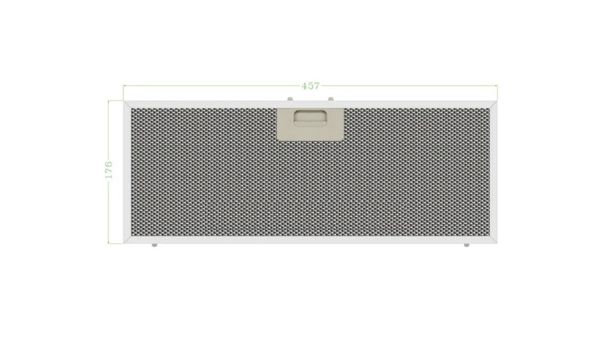 Изображение Алюминиевый фильтр для вытяжки Элика (Elica) 457*176 мм 457*176, внешний вид и детали продукта