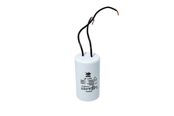 Изображение Конденсатор CBB60 9 мкФ 450 V с проводами (0611) 0611-2, внешний вид и детали продукта