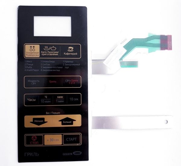 Изображение Сенсорная панель клавиатура для микроволновой печи Samsung DE34-00356C GE83DTR DE34-00356C, внешний вид и детали продукта