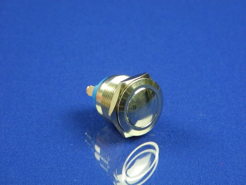Изображение Кнопка металлическая антивандальная с подсвткой D=19 мм. (для лифта, домофона и т.п) P2-0115, внешний вид и детали продукта