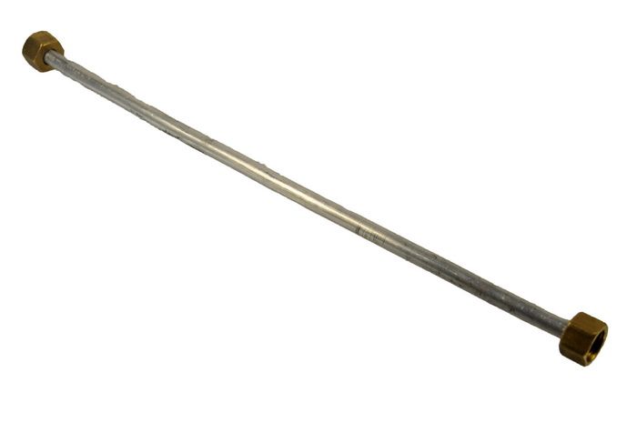 Зображення Трубка для газової плити Електа, Дружківка M16x1.5 довжина 100 мм (0501) 0501-3, зовнішній вигляд та деталі продукту