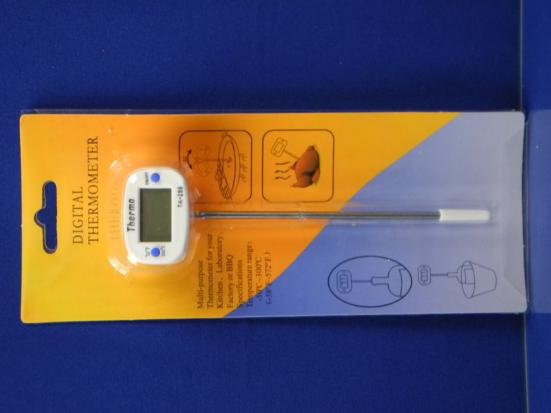 Изображение Электронный термометр для кухни, лаборатории -50 до 300 градусов 25FR040-1, внешний вид и детали продукта
