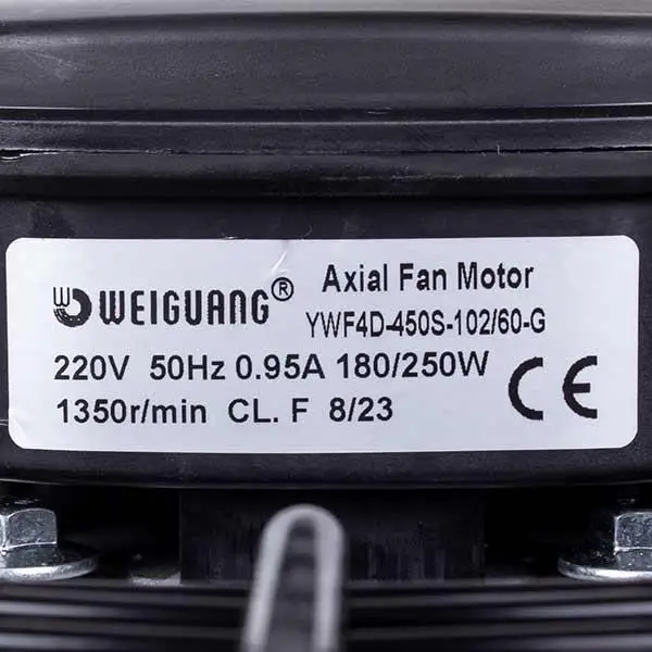 Изображение Осевой вентилятор Weiguang YWF4D-450S-102/60-G 220V 1350rpm 4800 м3/час (YWF4D-450S-102/60-G) т100069640, внешний вид и детали продукта