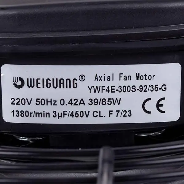 Зображення Осьовий вентилятор Weiguang YWF4E-300S-92/35-G 220V 1380rpm 1664 м3/година (YWF4E-300S-92/35-G) т100069641, зовнішній вигляд та деталі продукту