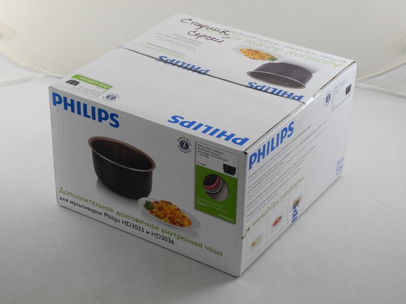 Зображення Чаша, форма, відерце, каструля для мультиварки Philips HD3033, HD3036 (996510057922) 00000010138, зовнішній вигляд та деталі продукту