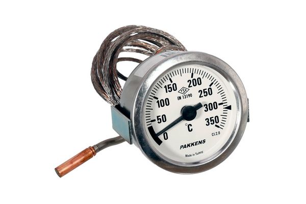 Изображение Термометр для духовки Pakkens с капилляром 2000 мм, D=60 мм (0-350°C) (6003502) 6003502, внешний вид и детали продукта