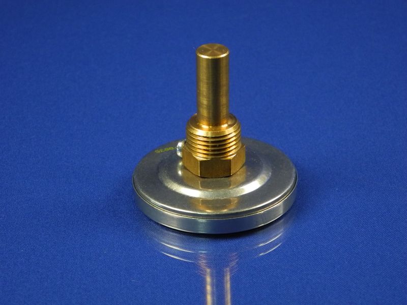 Изображение Термометр биметалический PAKKENS D-63 мм, шток 50 мм, темп. 0-160°C, соед. 1/2 063/402-2, внешний вид и детали продукта