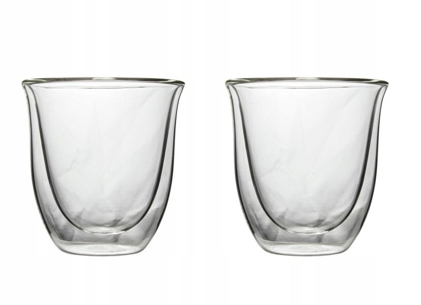Изображение Чашки капучино из двойного стекла (190 мл.) DeLonghi 5513284161 5513284161, внешний вид и детали продукта