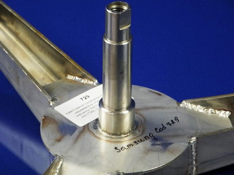 Изображение Крестовина барабана под болт нержавейка стиральной машины Samsung, вал 97 мм.(DC97-11292A) DC97-11292A, внешний вид и детали продукта