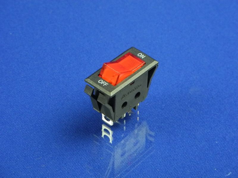 Зображення Універсальна кнопка для побутових електроприладів, 2 положення, ON/OFF (RS606) P2-0098, зовнішній вигляд та деталі продукту