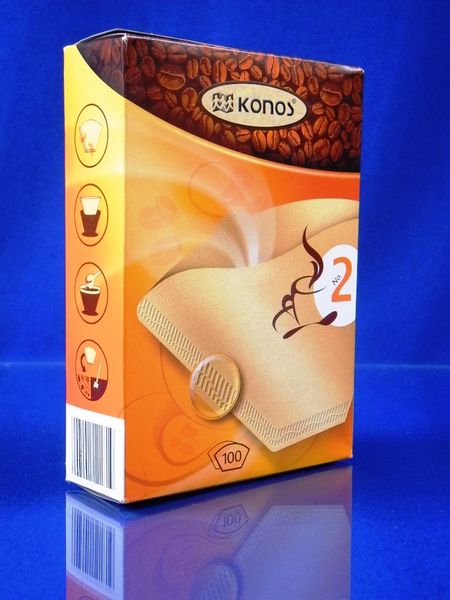 Изображение Фильтры для кофе Konos №2 100 шт (586619) 586619, внешний вид и детали продукта