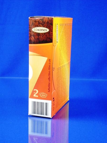 Зображення Фільтри для кави Konos №2 100 шт (586619) 586619, зовнішній вигляд та деталі продукту