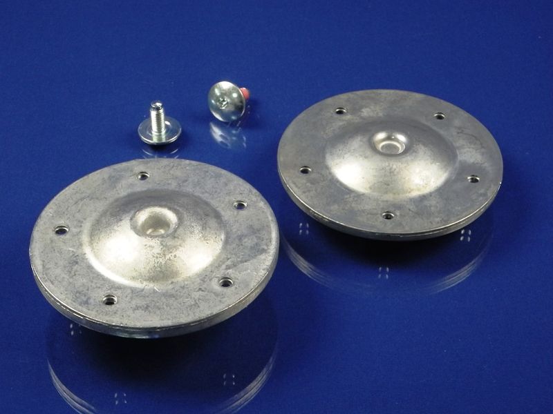Зображення Фланець Whirlpool 2 штуки з валом на 5 дірок (без кріпильних болтів) (481252088117) (COD.085) 481241818464, зовнішній вигляд та деталі продукту