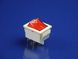 Кнопка для електроприладів біло-червона KCD2 (250V, 15A, 4 контакти) P2-0063 фото 2