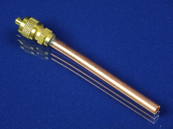 Зображення Клапан Шредера (Ніпель) 1/4 з трубкою Italy 481281719208, зовнішній вигляд та деталі продукту