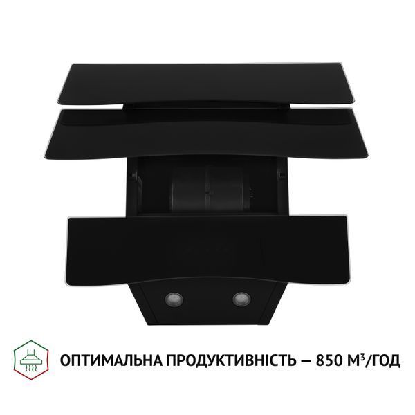 Вытяжка декоративная наклонная Perfelli DNS 6482 D 850 BL LED &mdash; фото 6