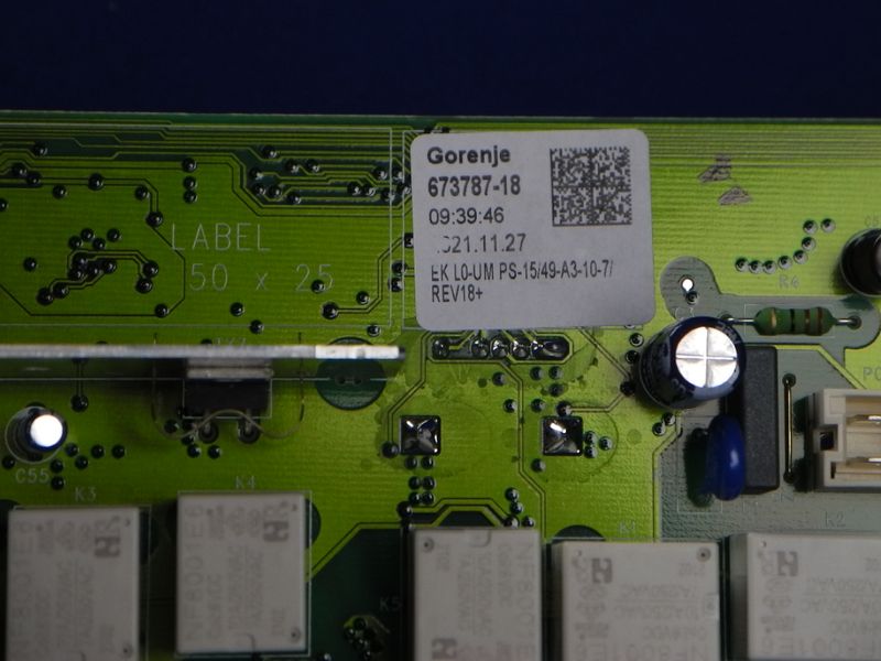 Зображення Модуль управління (плата) для пральної машини Gorenje (673787) 673787, зовнішній вигляд та деталі продукту