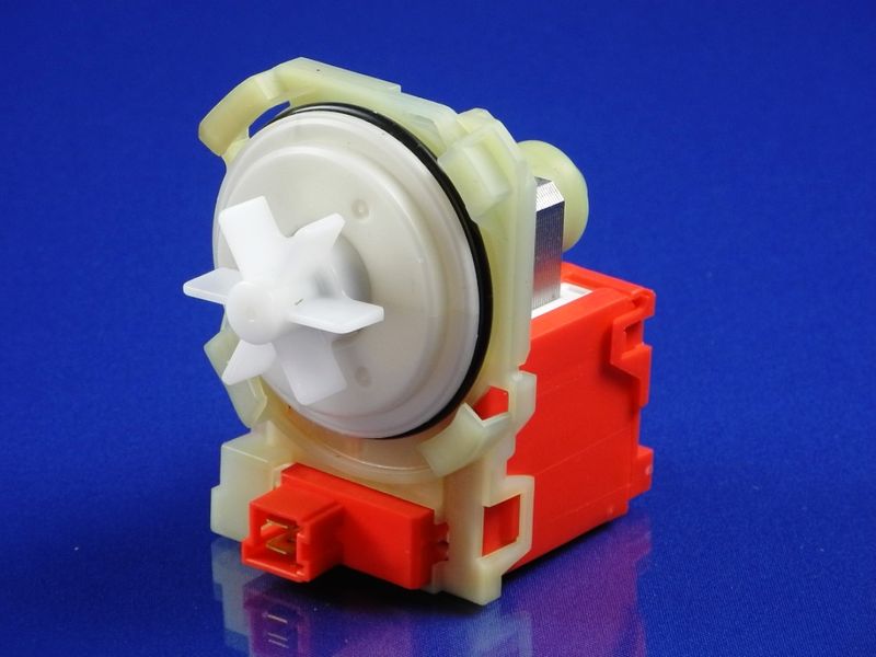 Зображення Насос зливний для пральної машини на 4 засувки, підключення спереду під фішку (142371, 142370) 142371, зовнішній вигляд та деталі продукту