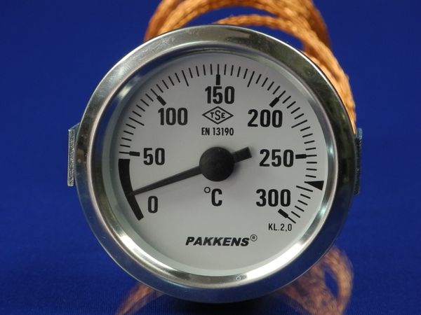 Зображення Термометр капілярний PAKKENS D=60 мм, капіляр довжиною 2 м, темп. 0-300 °C 060/5221409, зовнішній вигляд та деталі продукту