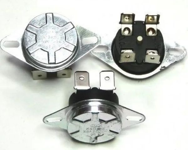 Зображення Термостат для бойлера 90°C KSD-306-90 KSD-306-90, зовнішній вигляд та деталі продукту