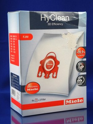 Зображення Набір мішків для пилу HyClean 3D FJM + фільтра Miele (41996571D) (9153490) 9153490, зовнішній вигляд та деталі продукту