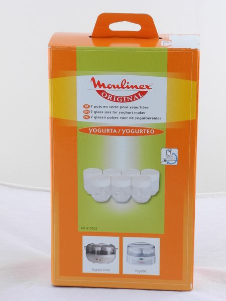 Изображение Набор баночек для йогуртниц Moulinex в комплекте 7 шт. (A14A03) A14A03, внешний вид и детали продукта