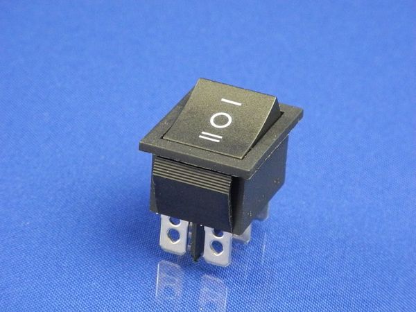 Изображение Кнопка для электроприборов, 3 положения, 6 контактов KCD4 (250V, 15A) P2-0111, внешний вид и детали продукта