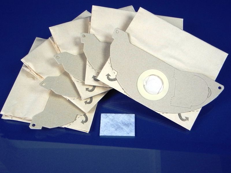 Зображення Набір паперових мішків для пилососів KARCHER WD2, SE20 (6.904-143.0) 6.904-143.0, зовнішній вигляд та деталі продукту
