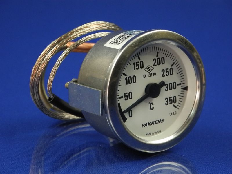 Зображення Термометр капілярний PAKKENS D=60 мм, капіляр довжиною 2 м, темп. 0-350 °C 060/5221410, зовнішній вигляд та деталі продукту