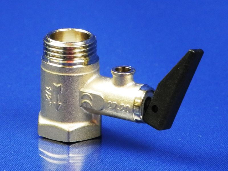 Изображение Предохранительный клапан для бойлера ICMA 1/2" (с ручкой) ICMA 1/2, внешний вид и детали продукта