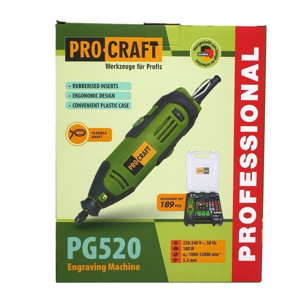 Изображение Гравер Procraft PG520 &ndash; мощный и точный инструмент 005201, внешний вид и детали продукта
