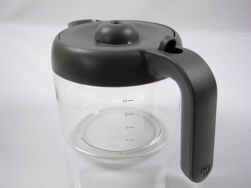 Изображение Колба стеклянная с крышкой для кофеварки Kenwood (KW713066) KW713066, внешний вид и детали продукта
