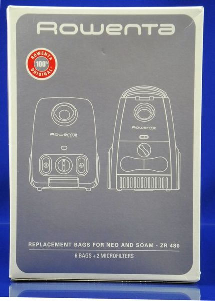 Зображення Набір мішків пилозбірників для пилососа Rowenta (ZR480) ZR480, зовнішній вигляд та деталі продукту